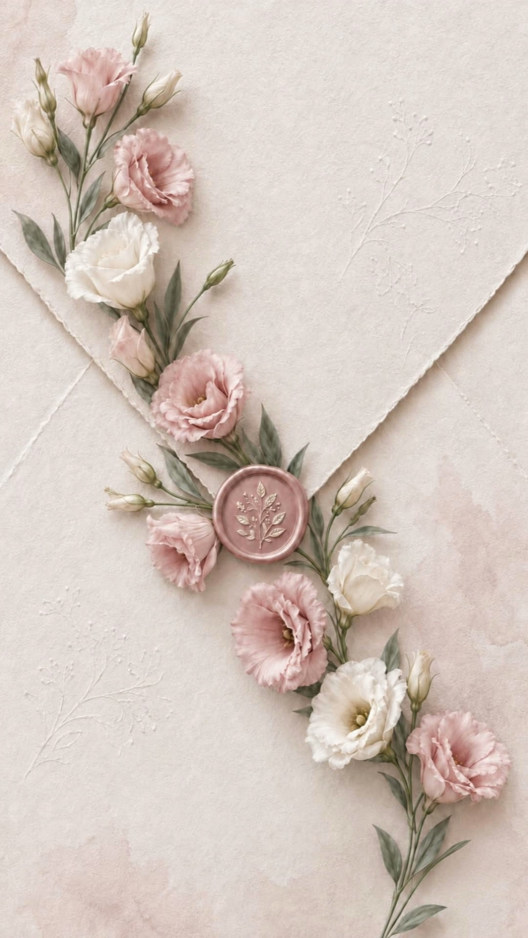 Blush Garden Wedding Invitation design